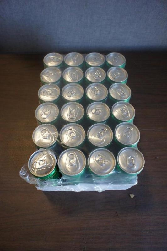 lot 27 image: 1 case (24 cans) of Cobra Green App...