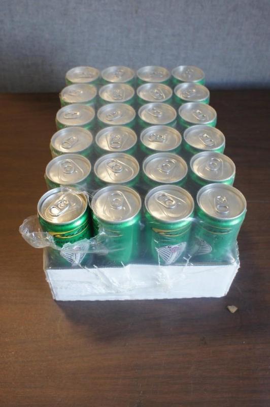 lot 28 image: 1 case (24 cans) of Cobra Green App...
