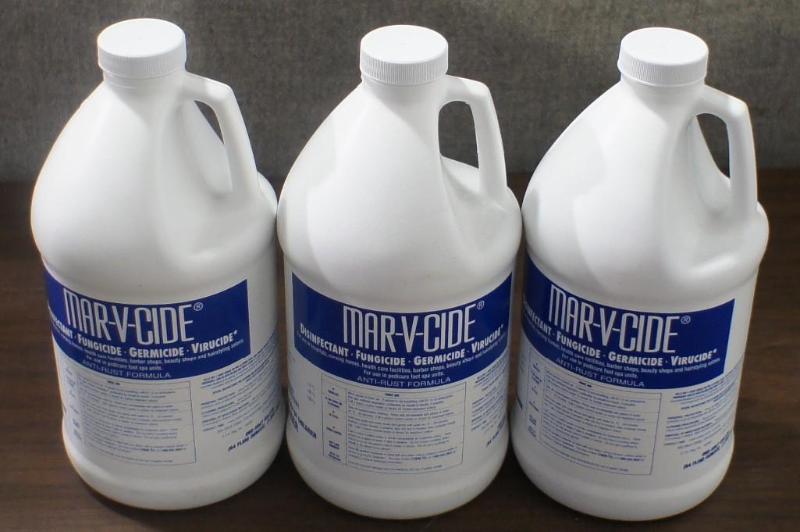 lot 87 image: Lot of (3) Mar-V-Cide Disinfectant ...