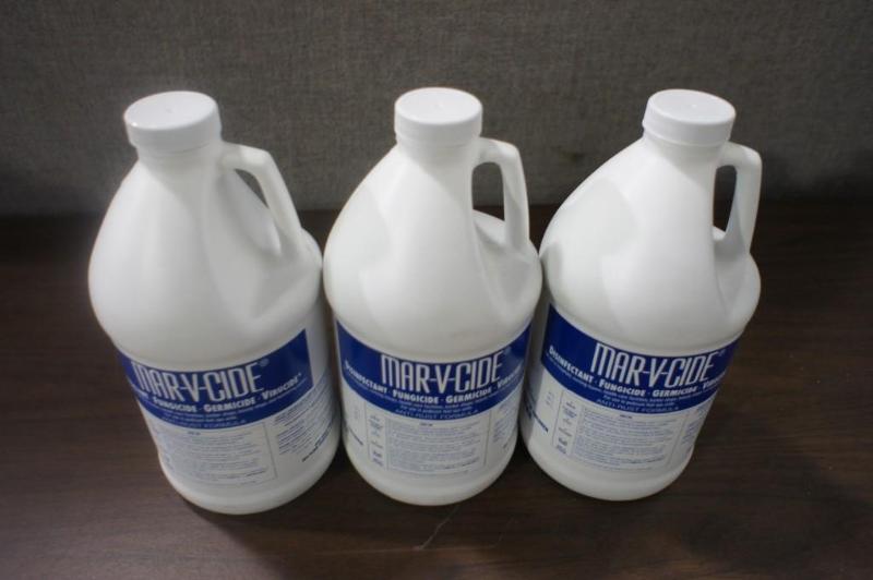 lot 88 image: Lot of (3) Mar-V-Cide Disinfectant ...