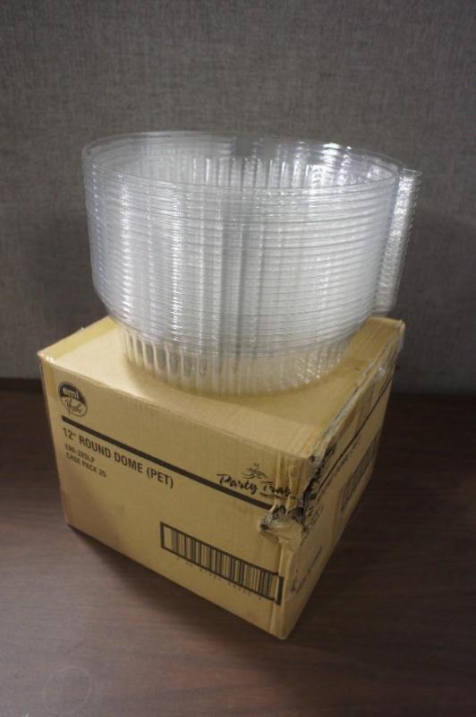 lot 89 image: Lot of (24) 12" Round Dome Cov...