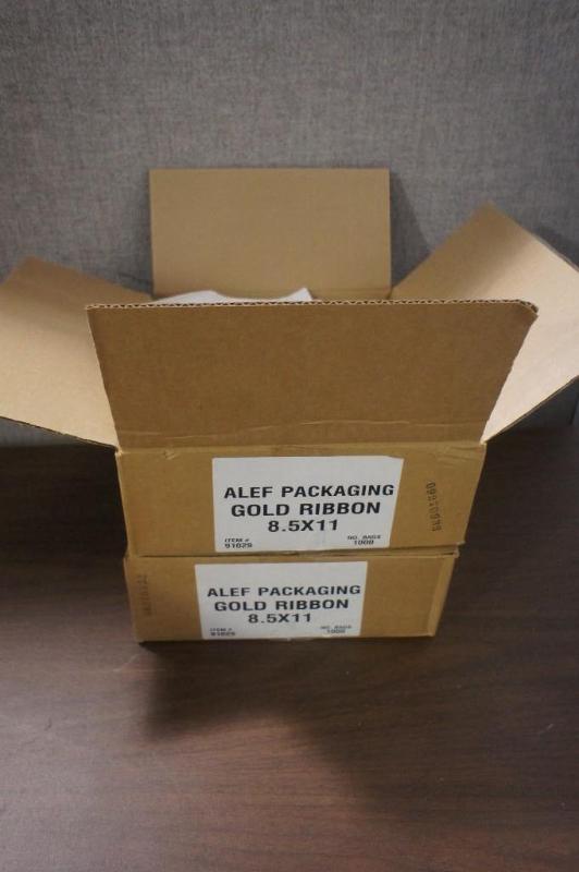 lot 95 image: Lot of (2) cases of 8.5 x 11 gold r...