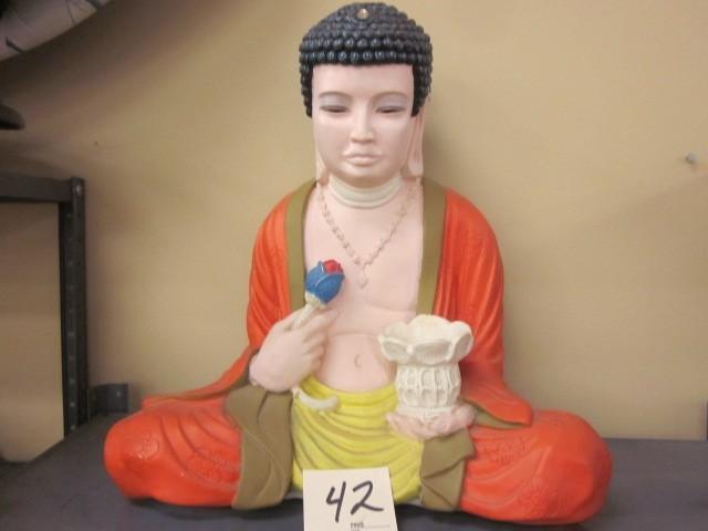 Large Buddah ceramic statue, approx...