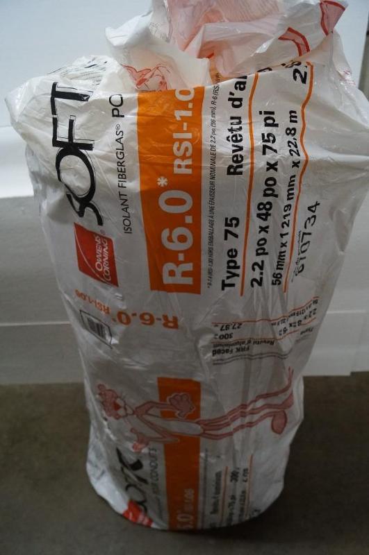 Roll of R-6 insulation...