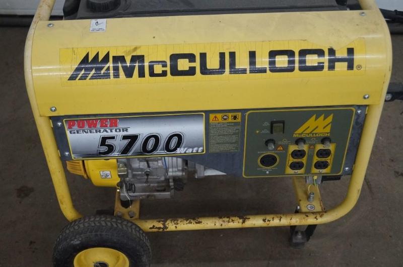 McCullouch 4 stroke 11 HP generator...