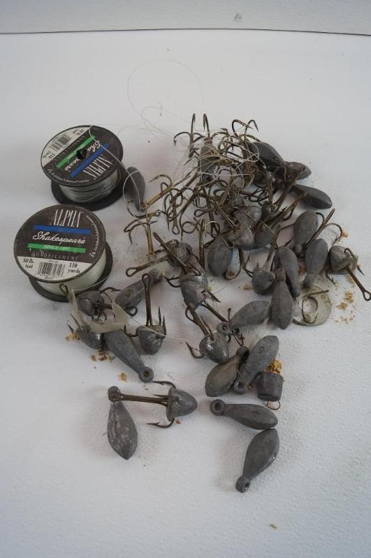Paddelfish&nbsphooks w weights an...