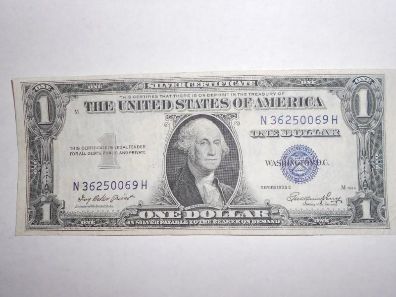$1.00 Silver Certificate series 193...