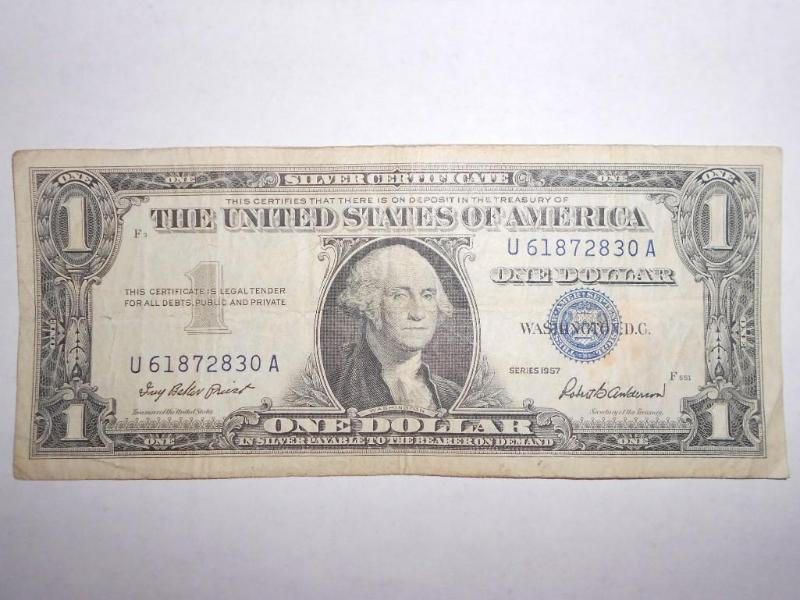 $1.00 Silver Certificate series 195...
