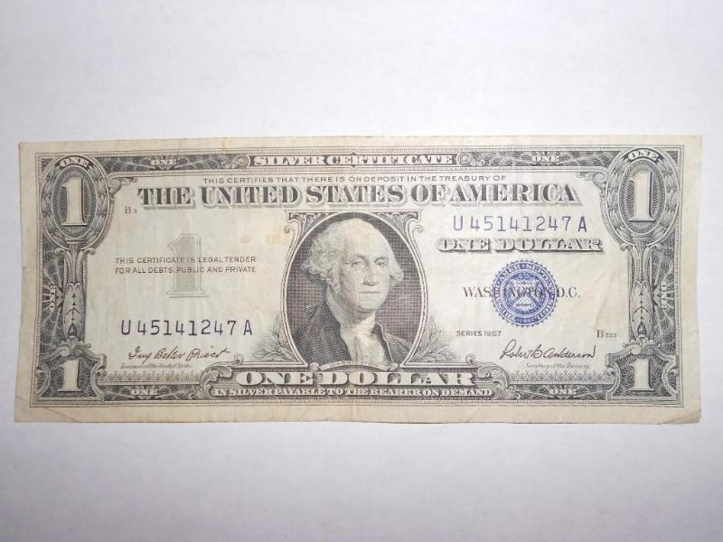 $1.00 Silver Certificate series 195...