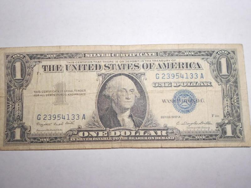 $1.00 Silver Certificate series 195...
