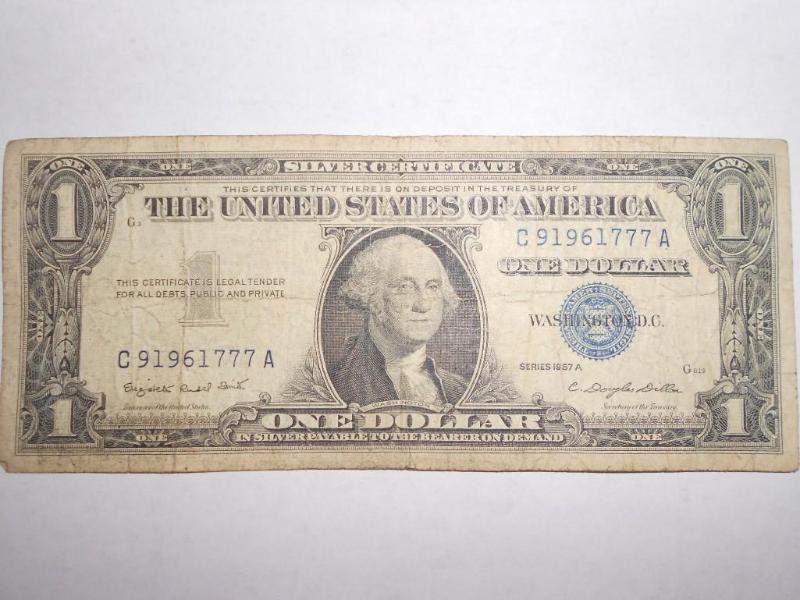 $1.00 Silver Certificate series 195...
