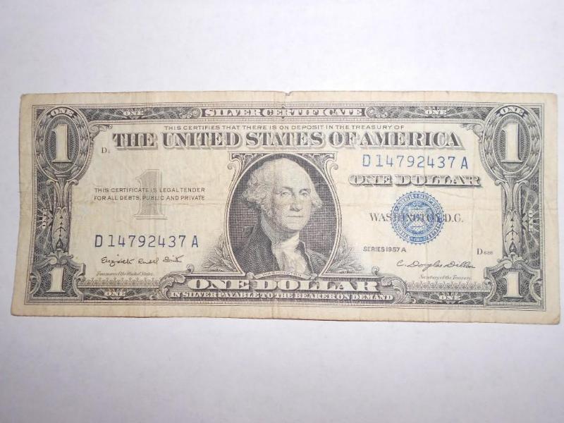 $1.00 Silver Certificate series 195...