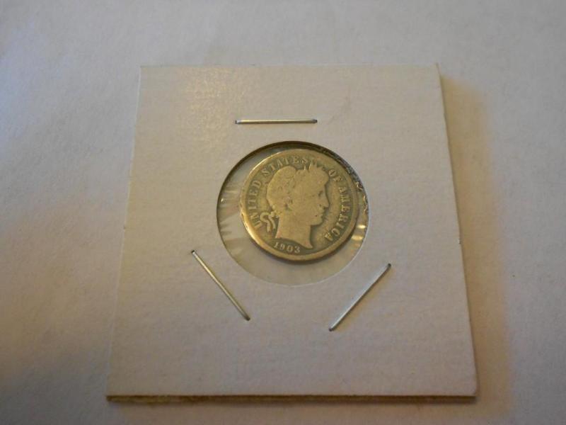 1903 Silver Dime in very good condi...