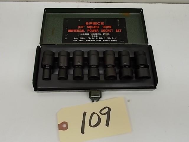 lot 109 image: 38 Swivel Impact Sockets, 38-34...
