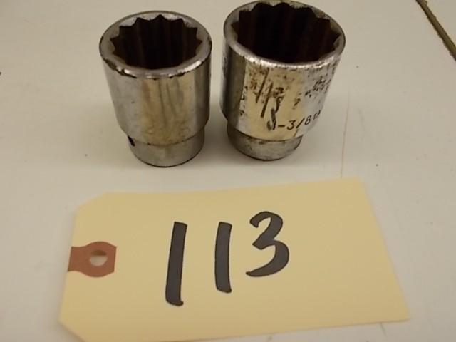lot 113 image: 34 Sockets, 1 18 & 1 38...