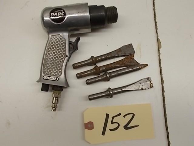 lot 152 image: DAPC AT30 Air Chisel with (54) Bits...