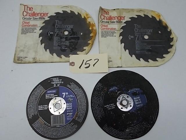 lot 157 image: (4) Asstd Saw Blades...