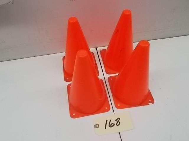 lot 168 image: (4) 9" Boundary Cones...
