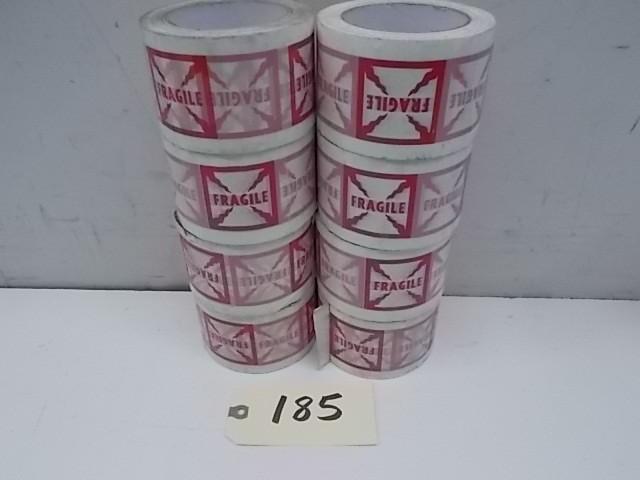 lot 185 image: (8) Rolls Fragile Tape...