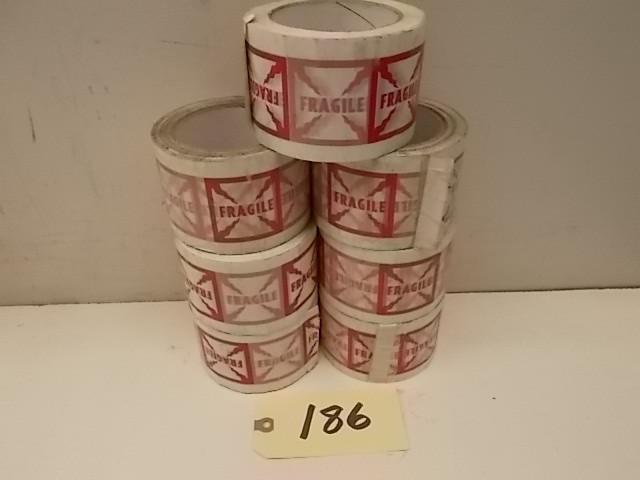 lot 186 image: (7) Rolls Fragile Tape...
