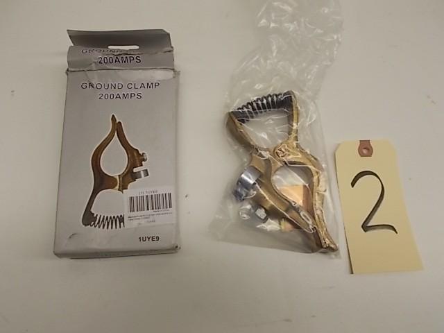 lot 2 image: 200 Amp Welding Ground Clamp, New...