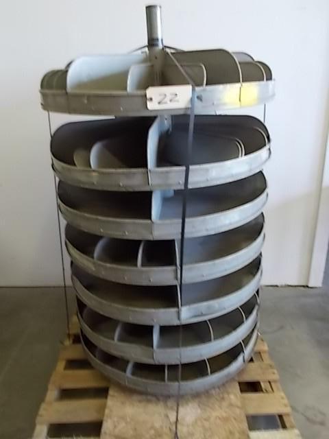 lot 22 image: Lyon Rotating 7 Level Parts Bin, Ap...