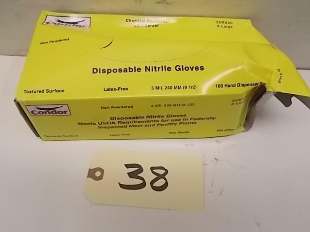 lot 38 image: 100 ct. Condor Disposable Nitrate G...