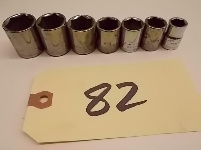 lot 82 image: Craftsman 38" Sockets, 10, 13...