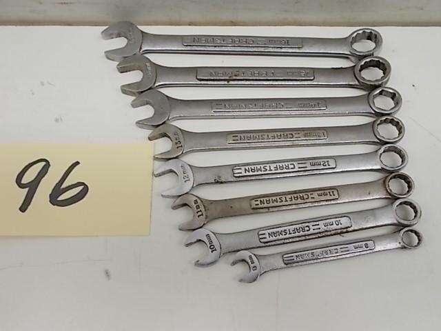 lot 96 image: Craftsman Wrenches 8, 10-16...