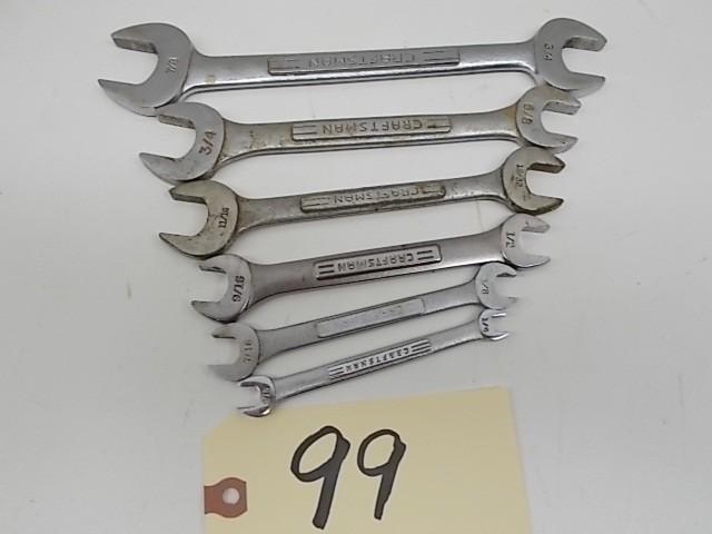 lot 99 image: Craftsman Wrenches 14-78...