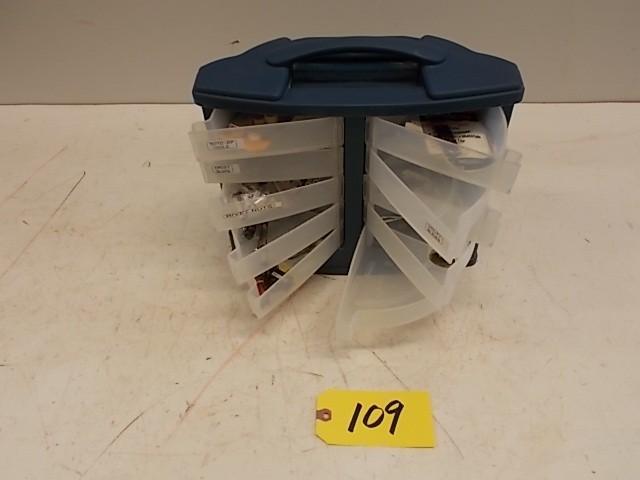 lot 109 image: Rubbermaid 10 Compartment Wall Moun...