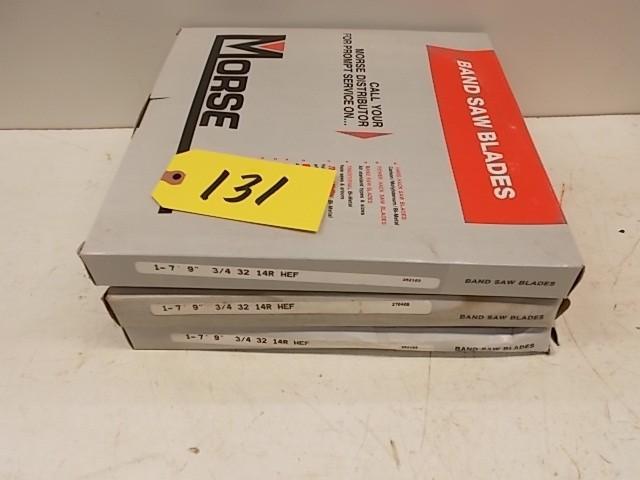 lot 131 image: (3) Morse 7 9" 34" 32 1...