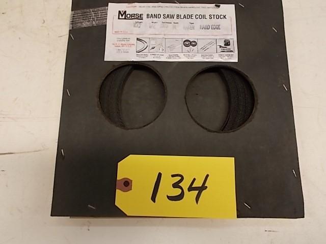 lot 134 image: 100 Roll Bandsaw Blade Coil Stock,...