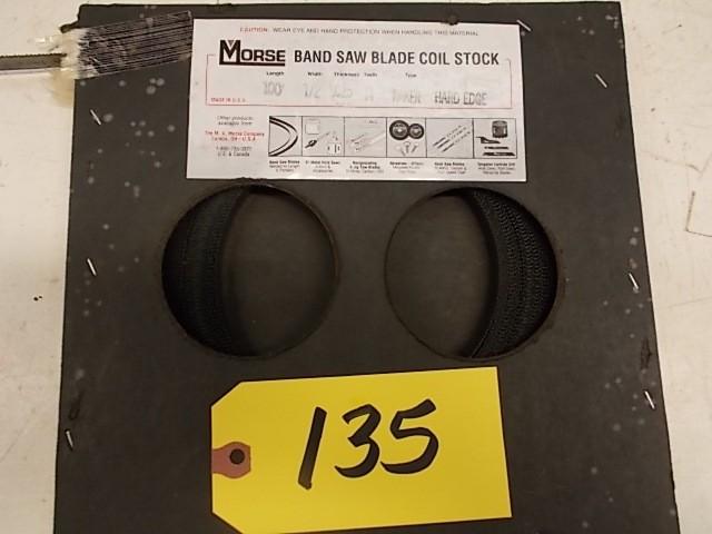 lot 135 image: 100 Roll Bandsaw Blade Coil Stock,...