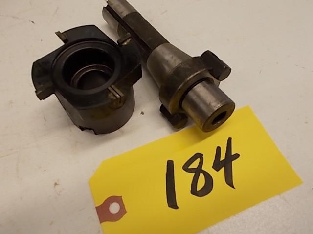 lot 184 image: 2 12" Face Mill, R8 Shell Too...