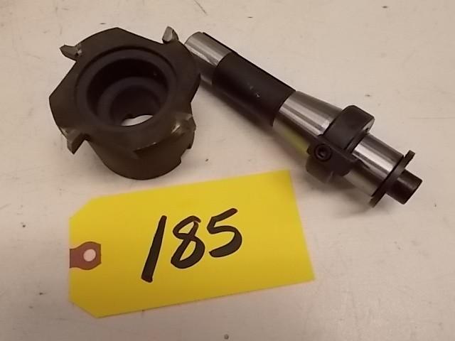 lot 185 image: 3" Face Mill, R8 Shell Tool Ho...