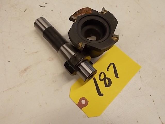 lot 187 image: 3" Face Mill, R8 Shell Tool Ho...