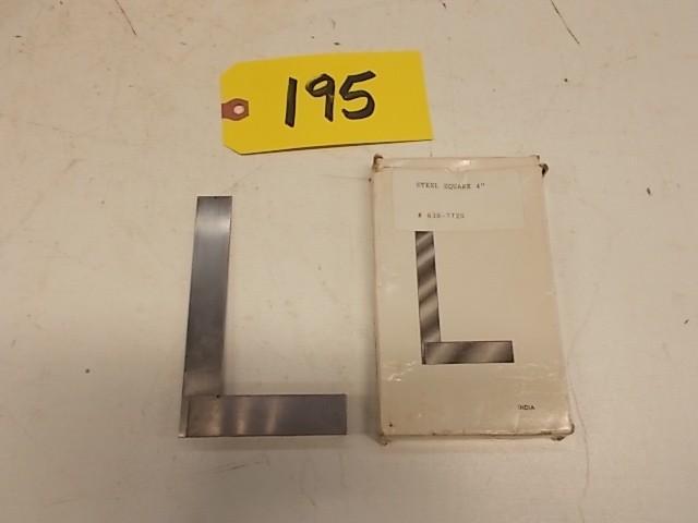 lot 195 image: 4" Precision Square, New...