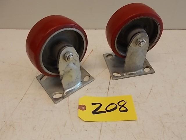 lot 208 image: (8) Colson 5" x 2" Caster...