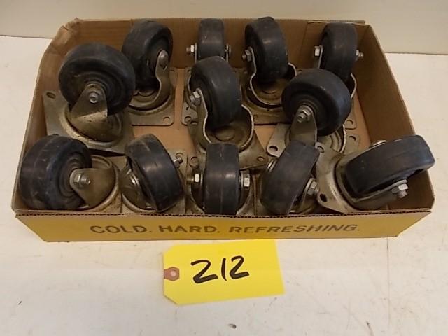 lot 212 image: (12) 3" x 1 14" Swivel C...