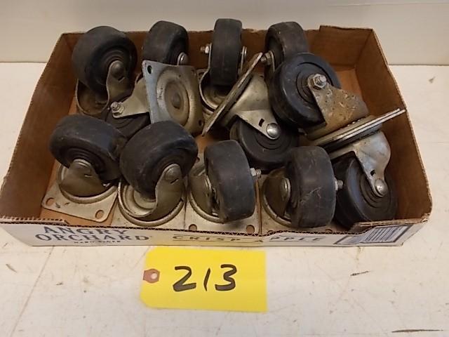 lot 213 image: (12) 3" x 1 14" Swivel C...