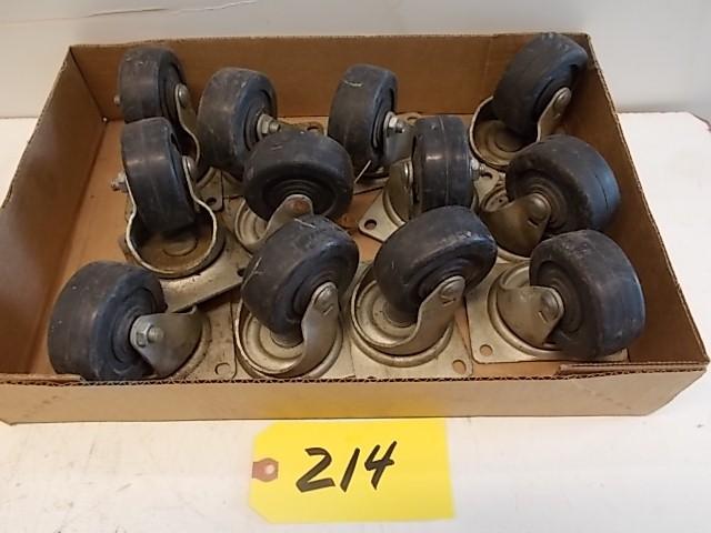 lot 214 image: (12) 3" x 1 14" Swivel C...