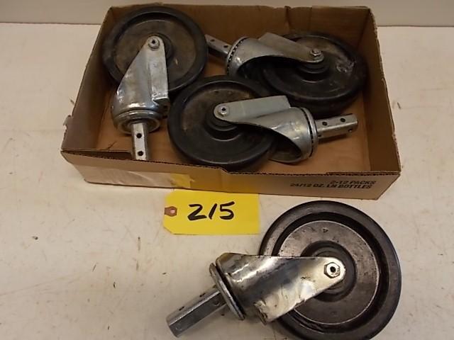 lot 215 image: (4) Colson 6" x 1 12" Sw...