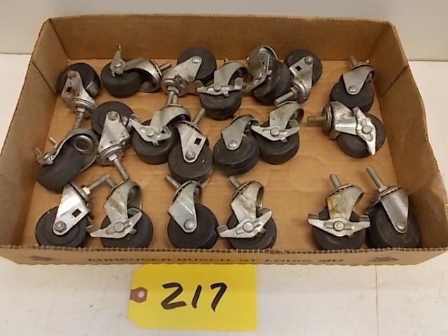 lot 217 image: (20) 2" x 34" Casters, 5...
