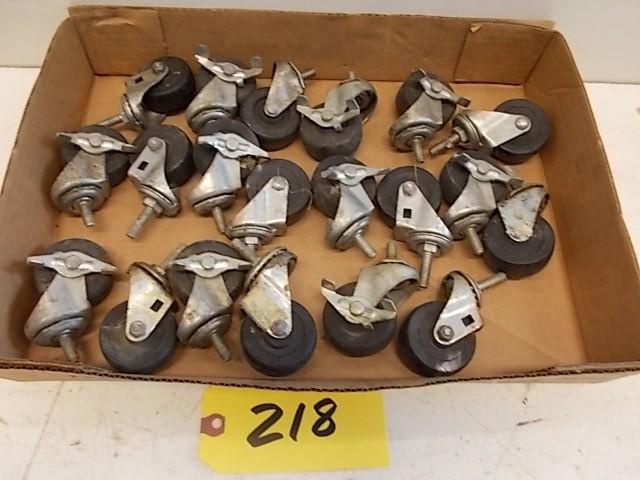 lot 218 image: (20) 2" x 34" Casters, 5...
