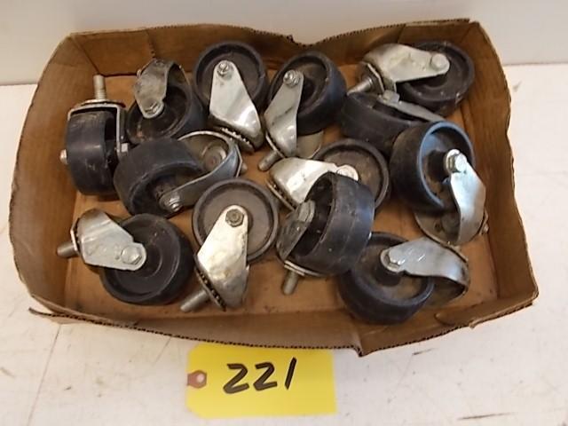 lot 221 image: (13) 3" x 1 14" Swivel C...