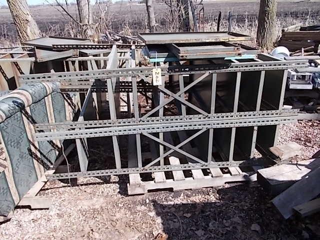 lot 262 image: (2) Sections Steel Shelving, 18&quo...