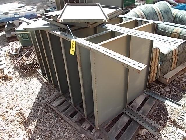lot 263 image: (2) Sections Steel Shelving, 18&quo...