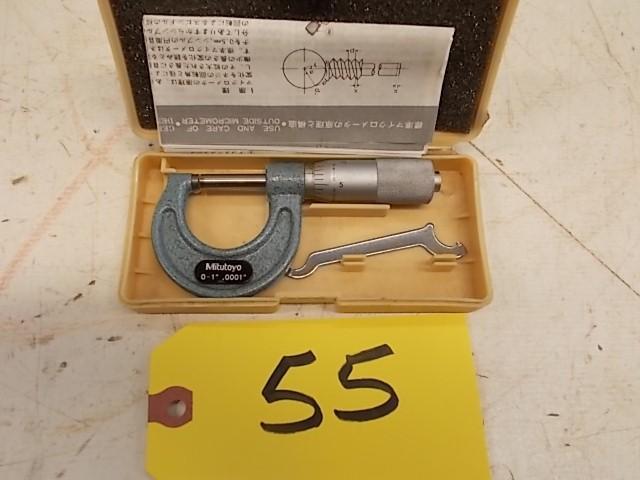lot 55 image: Mitutoyo 0-1" Micrometer...