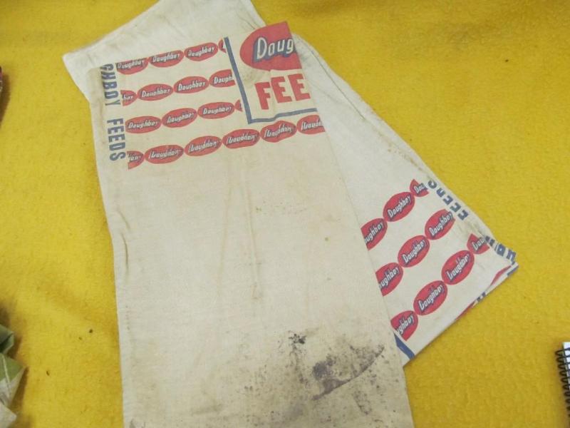 lot 131 image: 2 Doughboy Feed Sacks...
